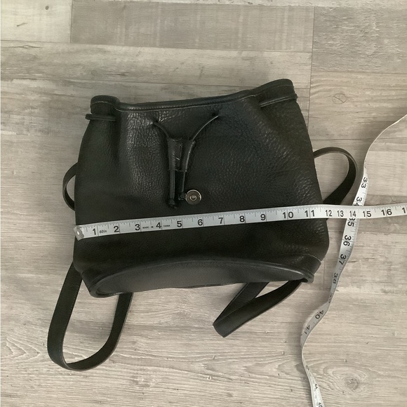 COACH VINTAGE LEATHER PEBBLE DRAWSTRING BACKPACK - Picture 14 of 16